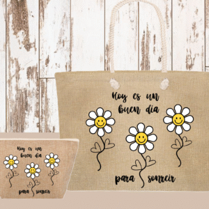 BOLSO NECESER YUTE MARGARITAS 1